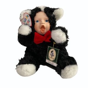 Cuddle Kids Skyler Skunk Plush Porcelain Face